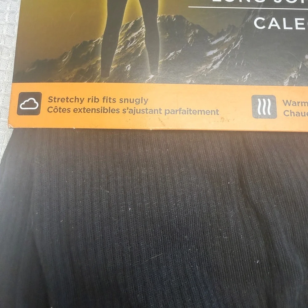 Watsons Therma Rib Men Long John Baselayer Pants Black S S/P Thermal Legging New